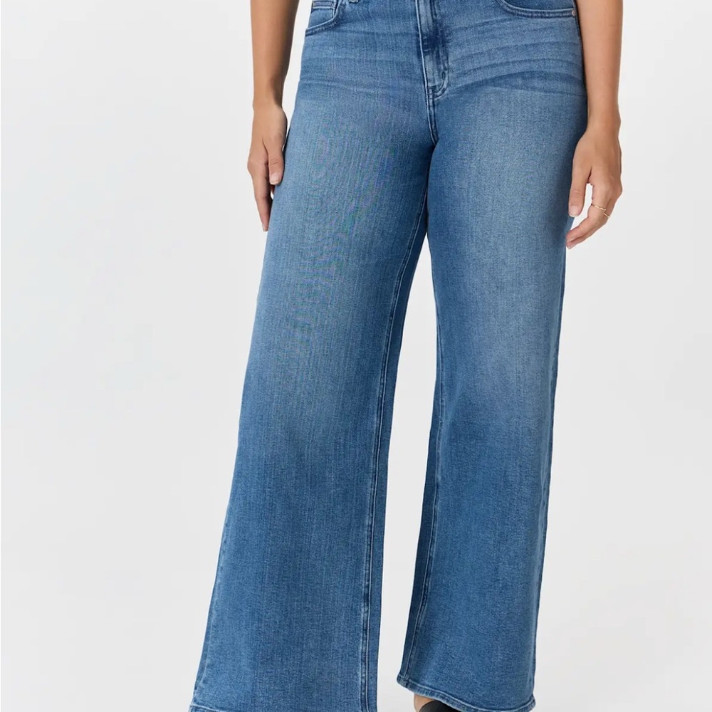 Quince Bella stretch wide leg jeans